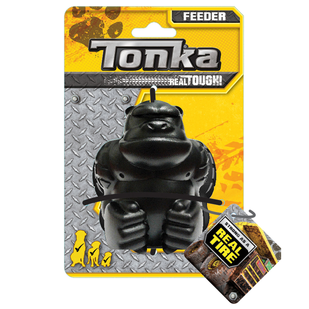 Jouet à mâcher Tonka en forme de gorille, 10 cm