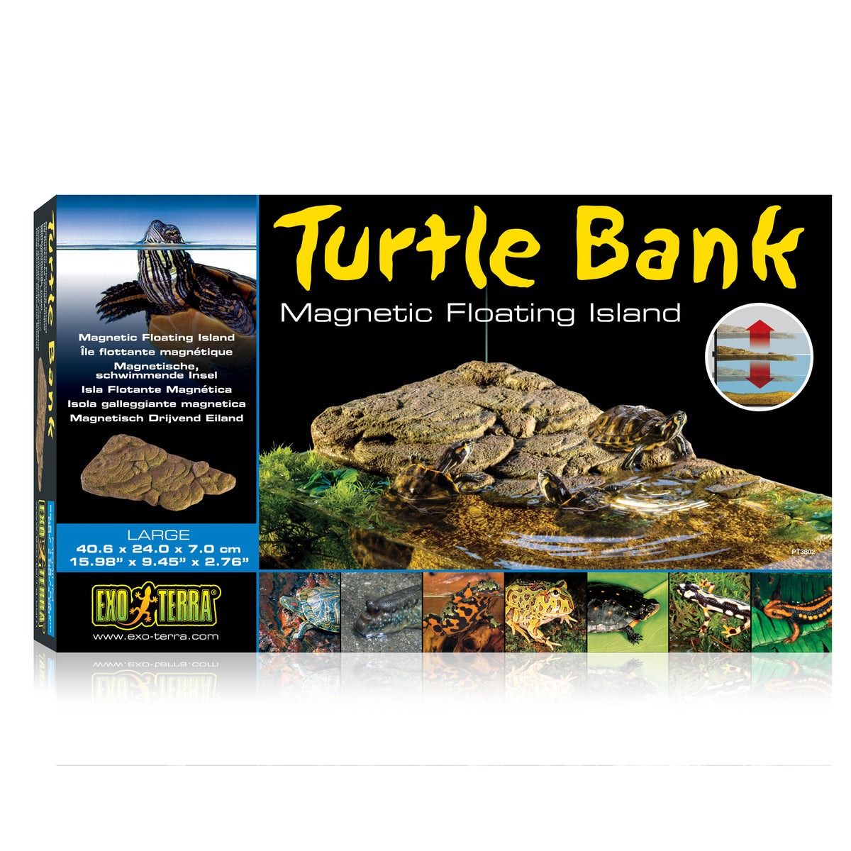 Talus flottant Turtle Bank pour tortues