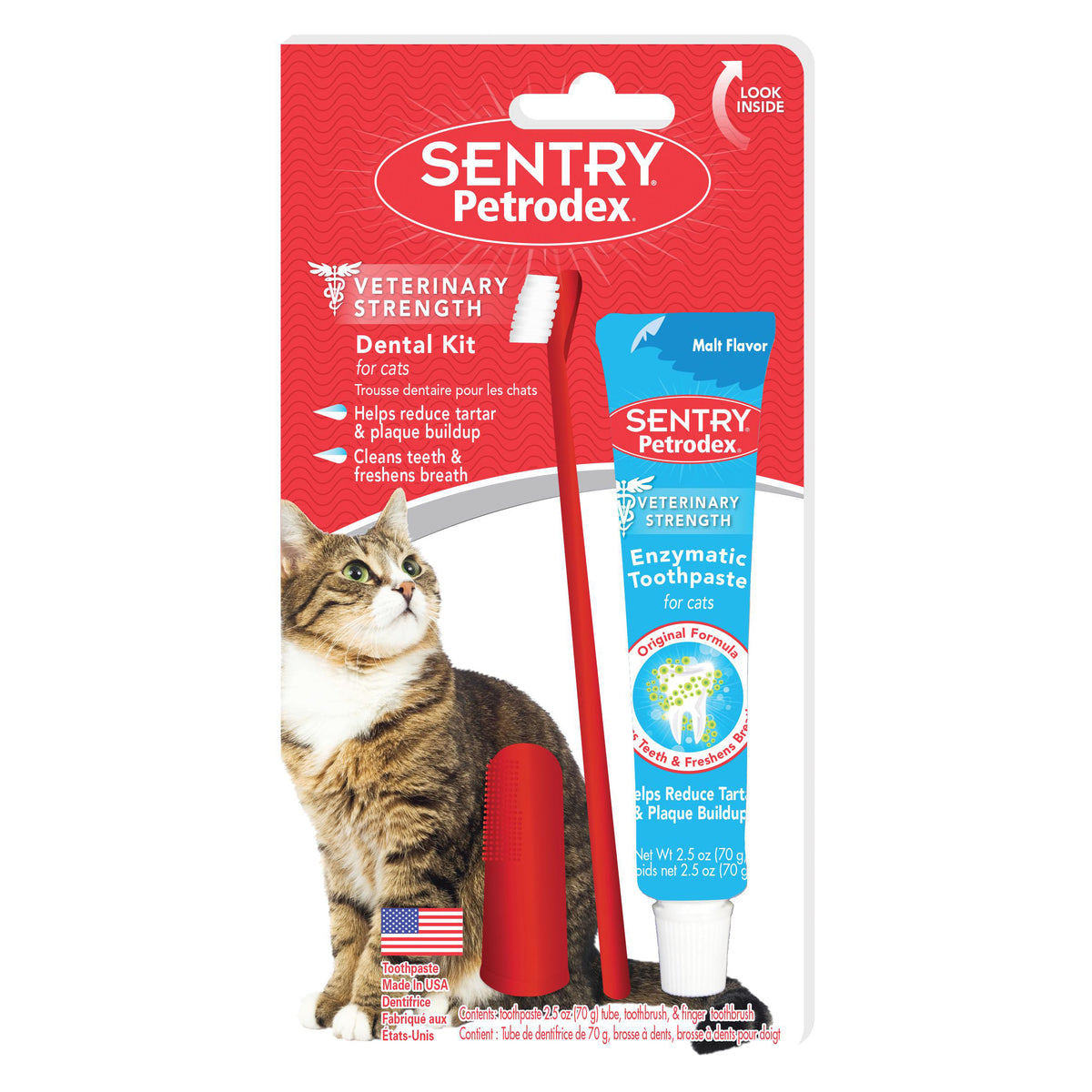 Trousse de soins dentaires naturels Petrodex pour chats 70 g