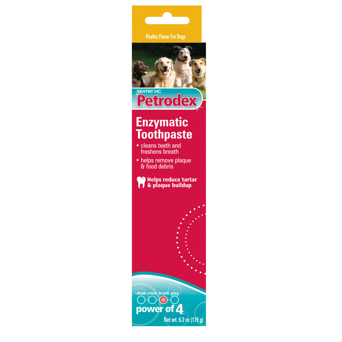 Dentifrice Petrodex pour chiens, arôme de volaille