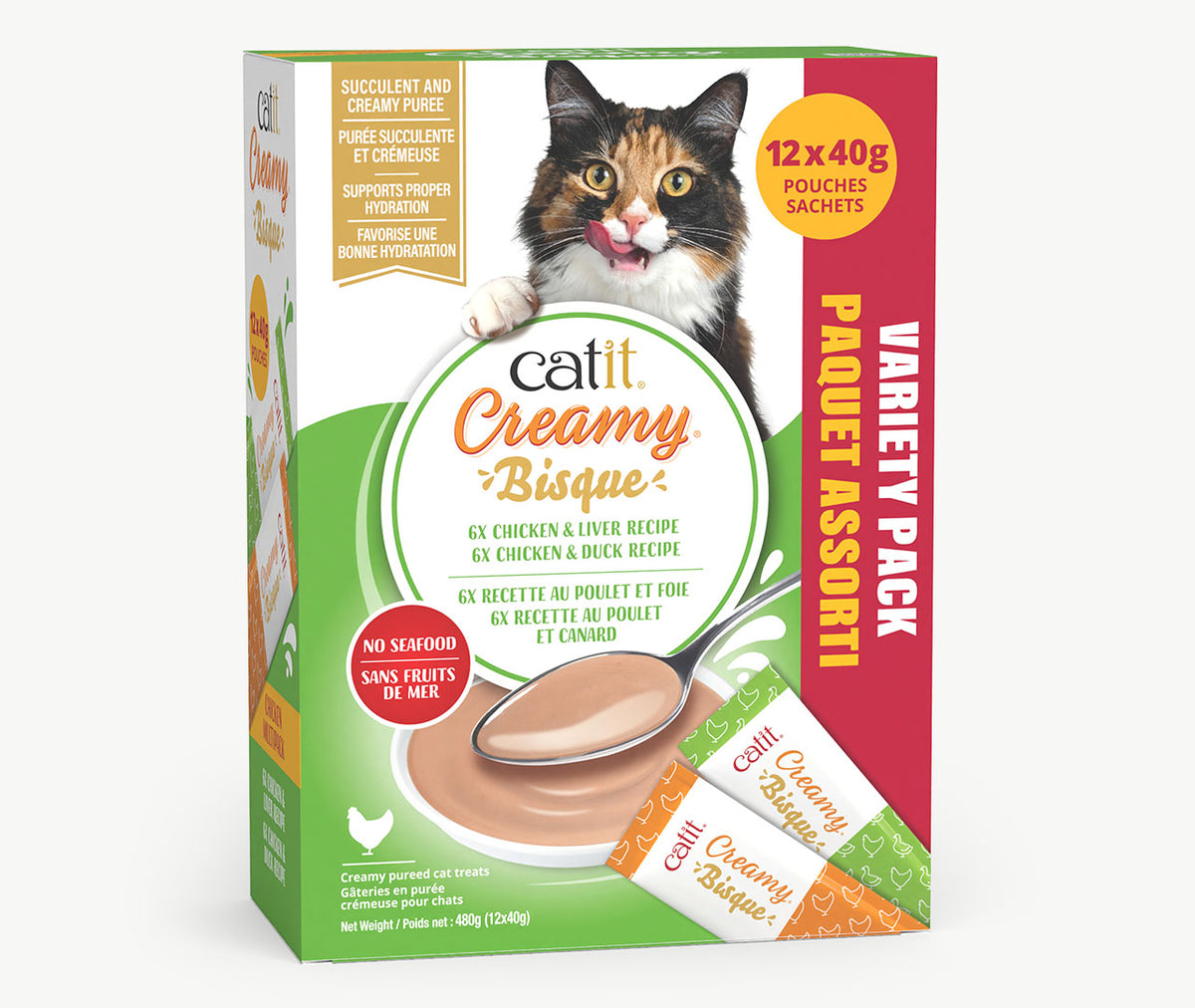 Bisque Creamy pour chats (paquet de 12)