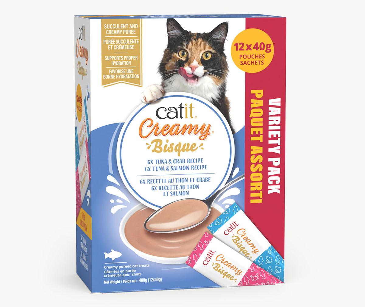 Bisque Creamy pour chats (paquet de 12)