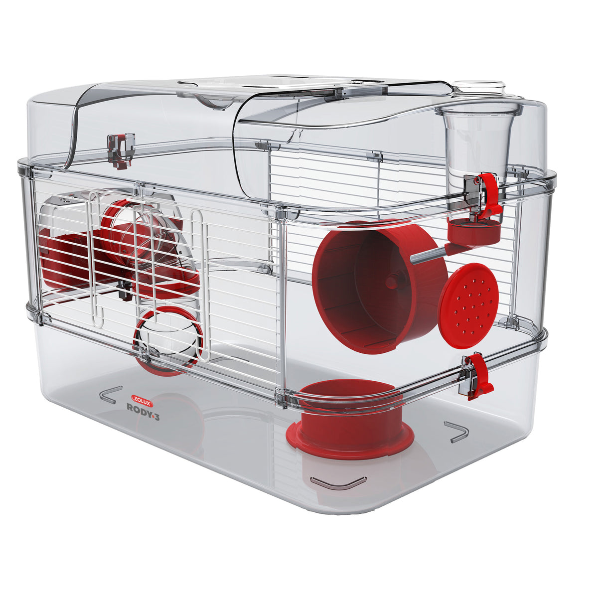 Cage Solo Rody 3 pour hamster, un étage, 41 x 27 x 28 cm