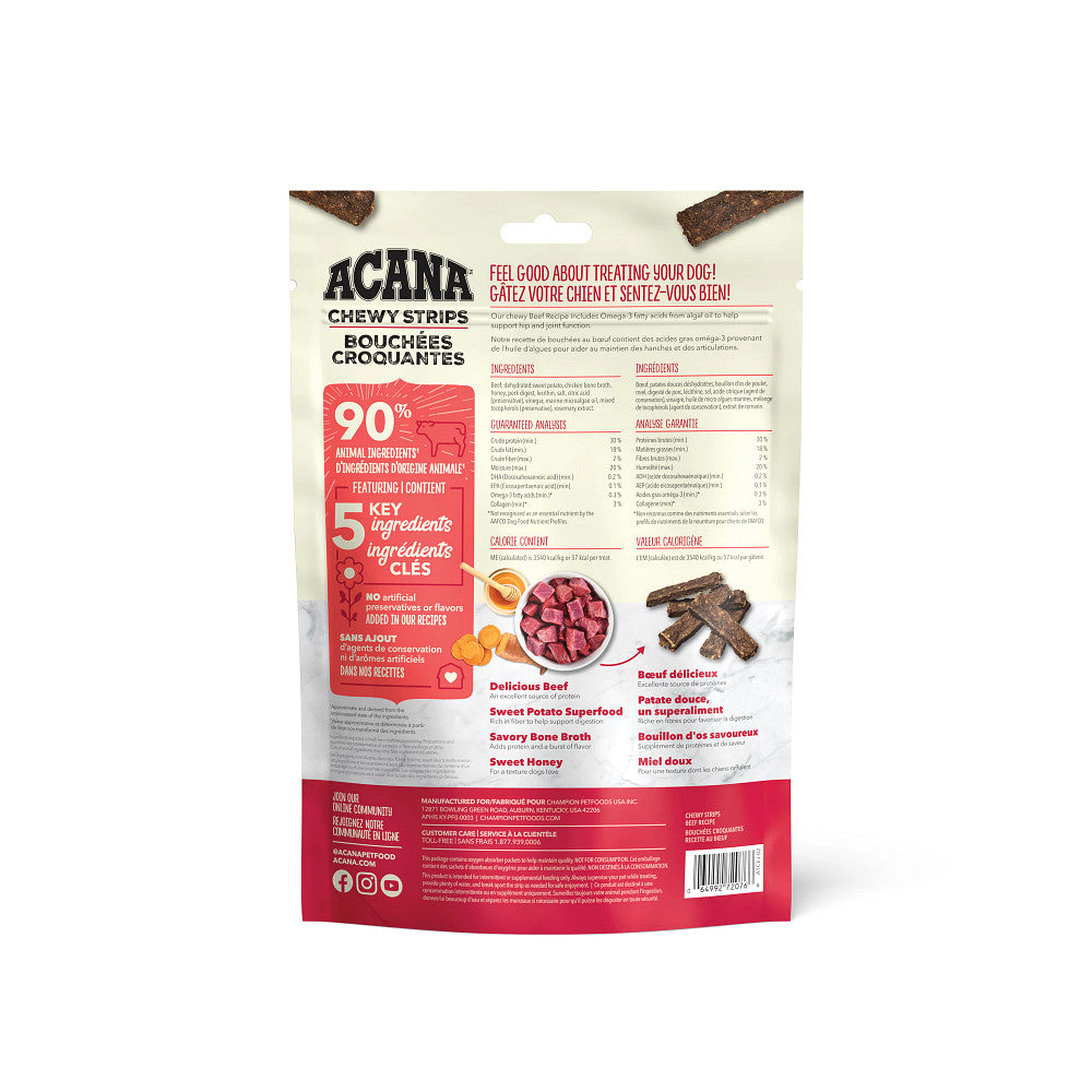 Bouchées tendres au bœuf - gâteries pour chien 113 g