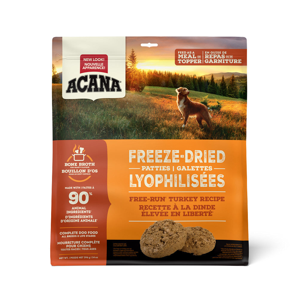 Galettes lyophilisées à la dinde - nourriture lyophilisée pour chien 397 g
