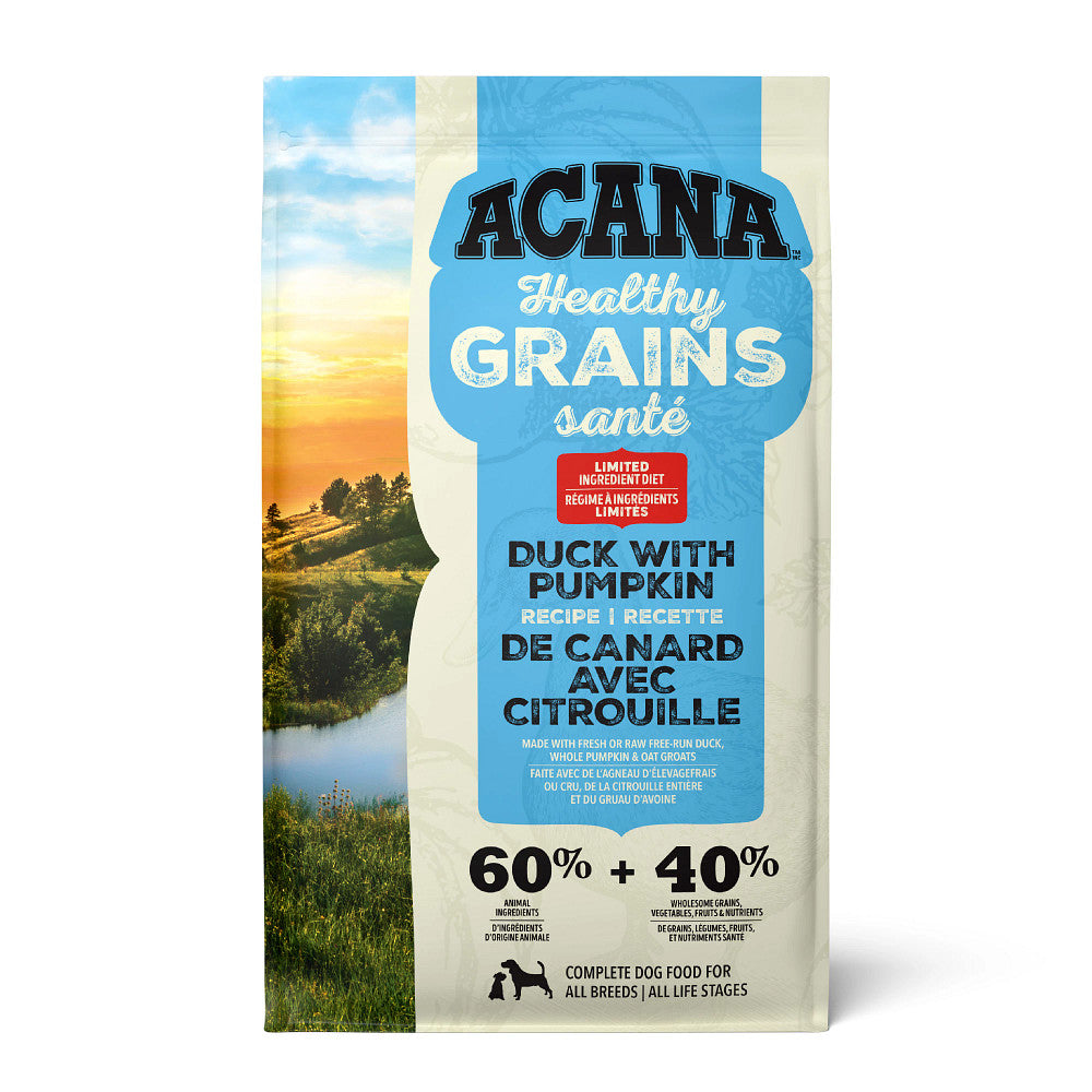 Grains santé canard avec citrouille - nourriture sèche pour chien