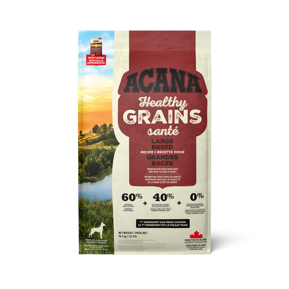 Grains santé grande race - nourriture sèche pour chien 10,2 kg