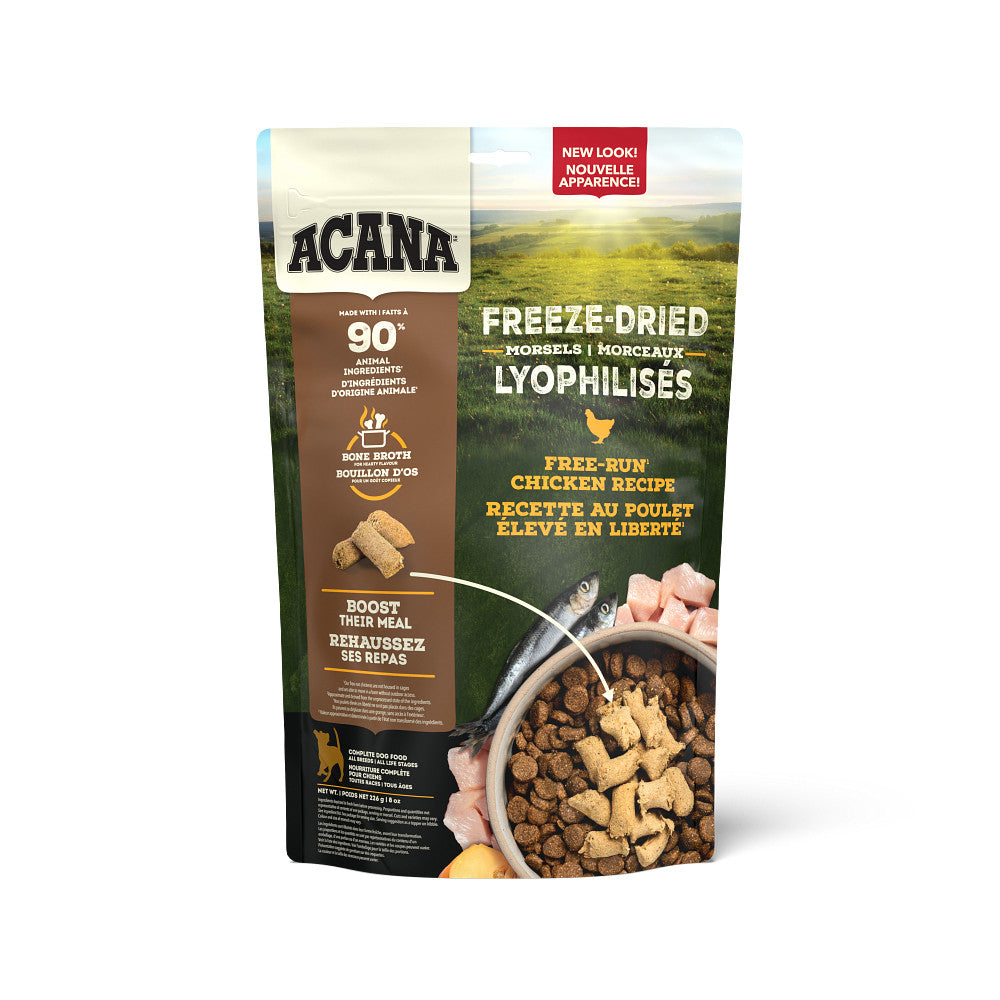 Morceaux lyophilisés au poulet - nourriture lyophilisée pour chien 227 g