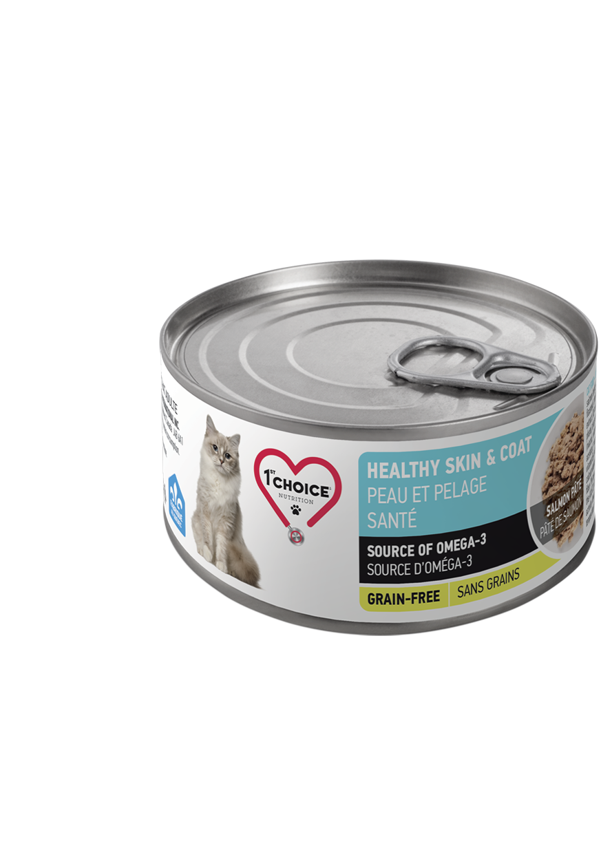 Pâté peau et pelage santé aux poissons pour chat 156 g