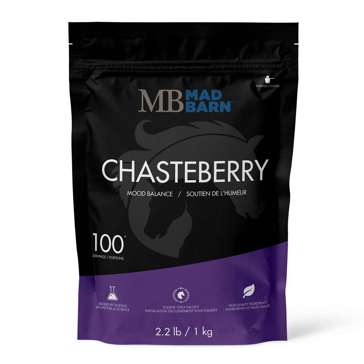 Supplément de gattilier (chasteberry) pour cheval - Mad Barn