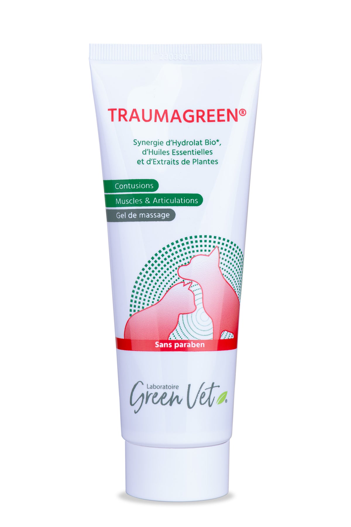 Traumagreen gel de massage 125 ml - soin pour chien et chat