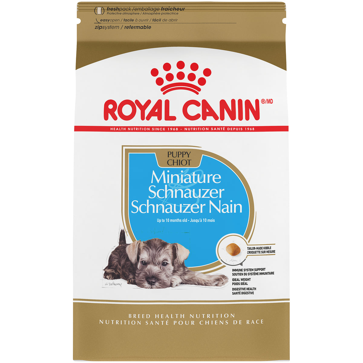 Schnauzer nain chiot - nourriture sèche pour chien 1,1 kg
