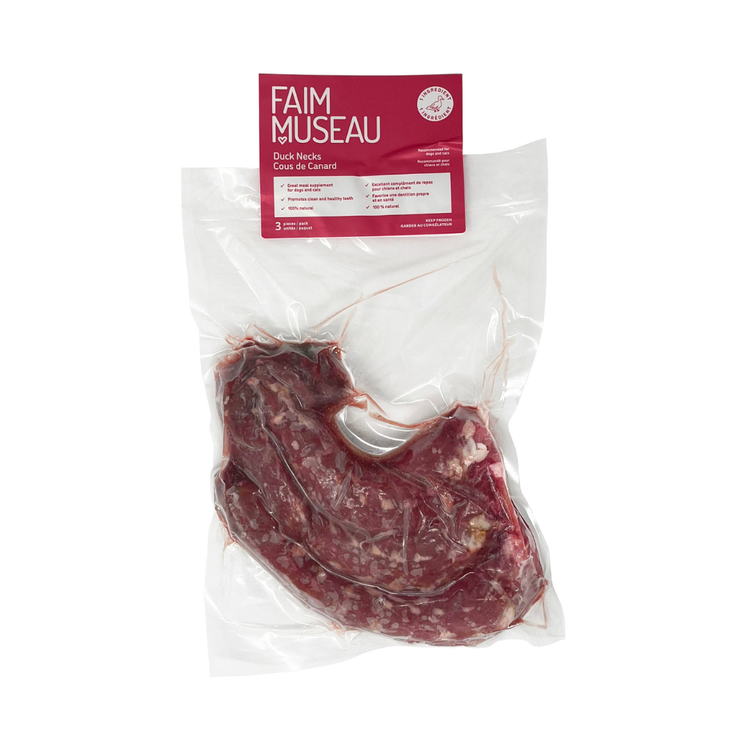 Cous de canard crus - paquet de 3