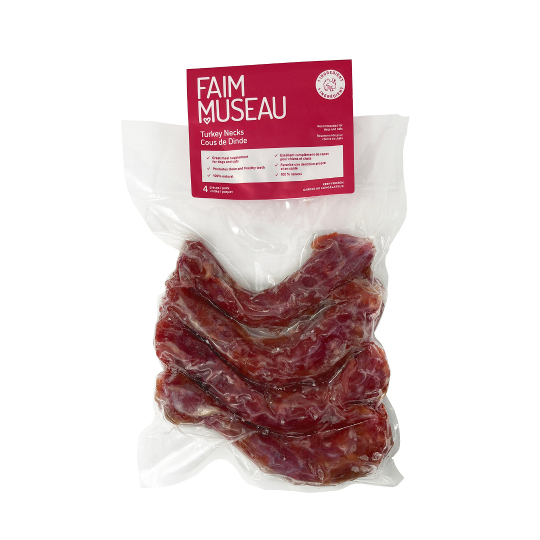 Cous de dinde crus - paquet de 4