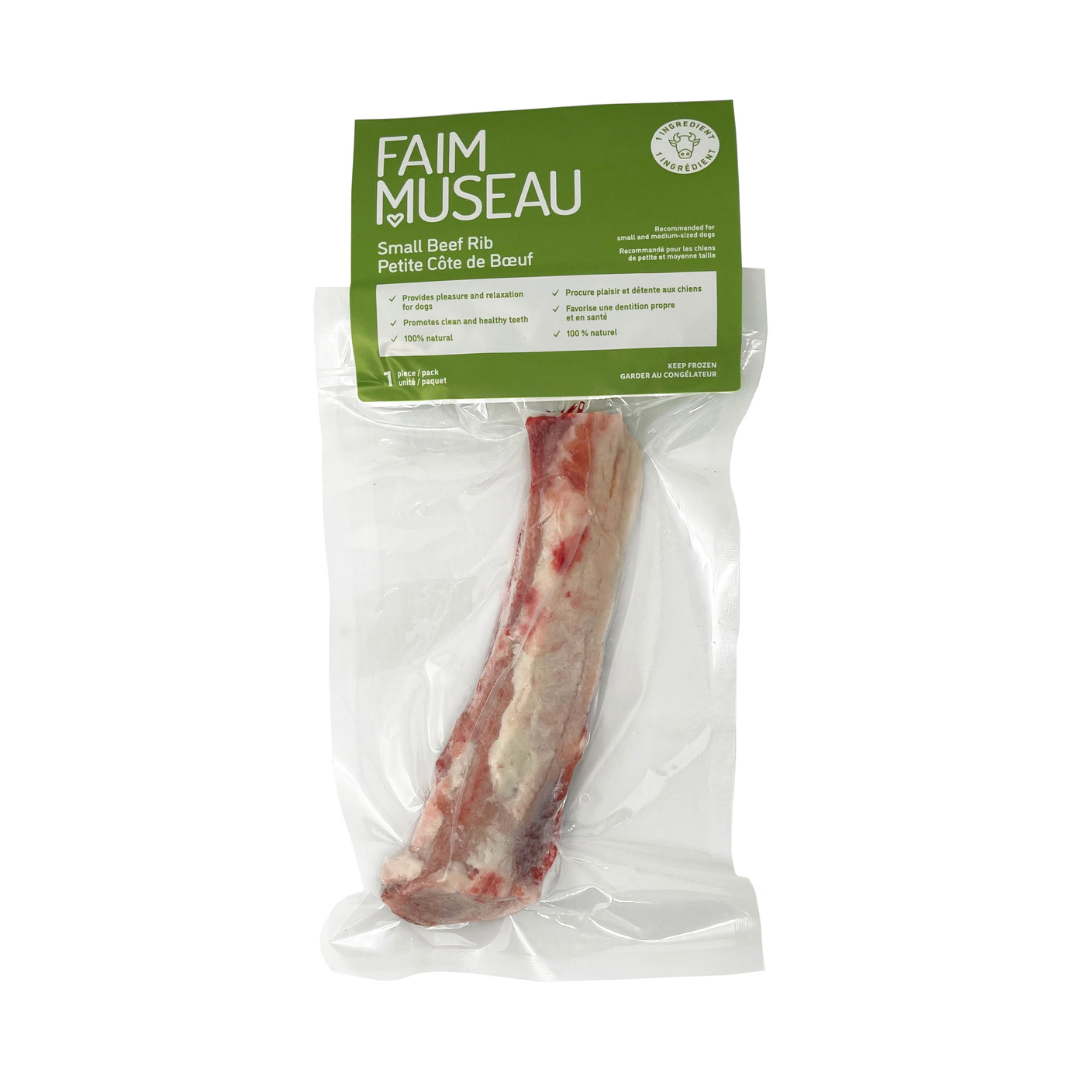 Petites côtes de bœuf crues pour chien - Faim Museau