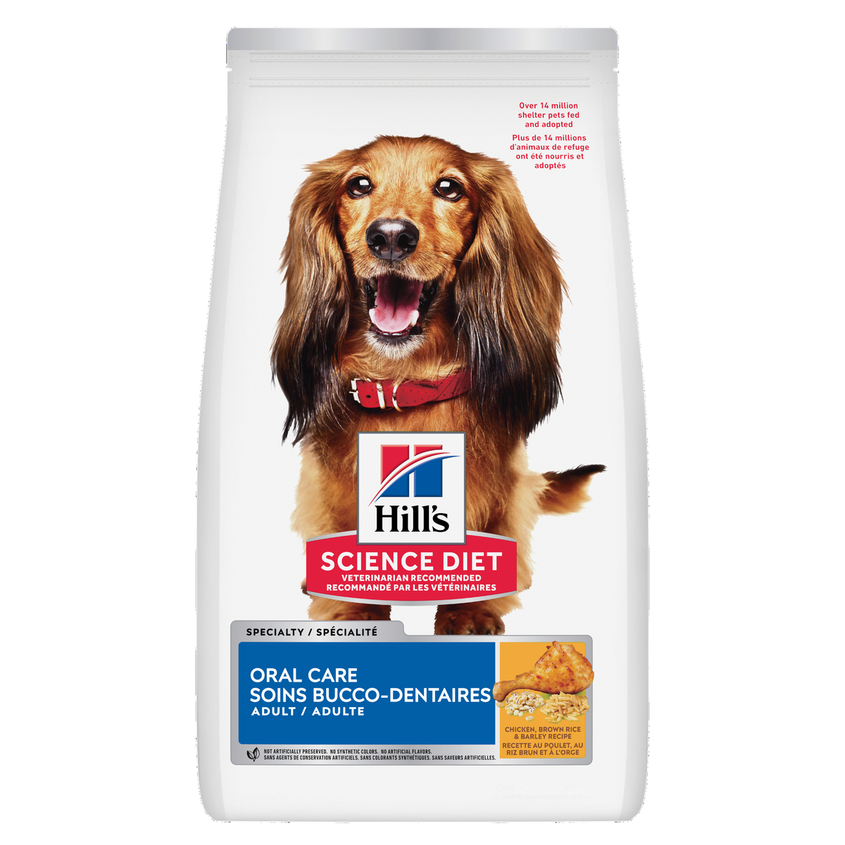 Soins dentaires adulte poulet, riz et orge - nourriture sèche pour chien