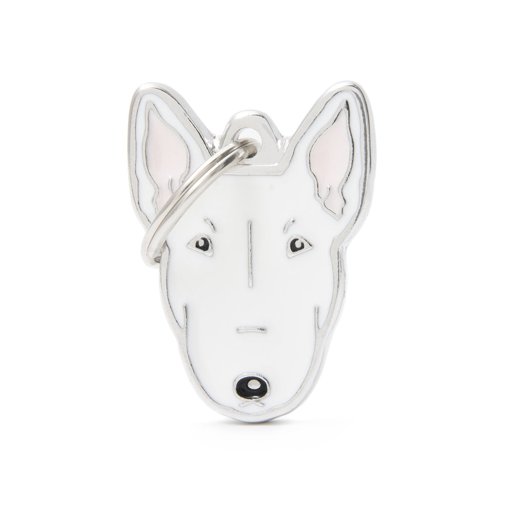 Médaille Bull Terrier blanc