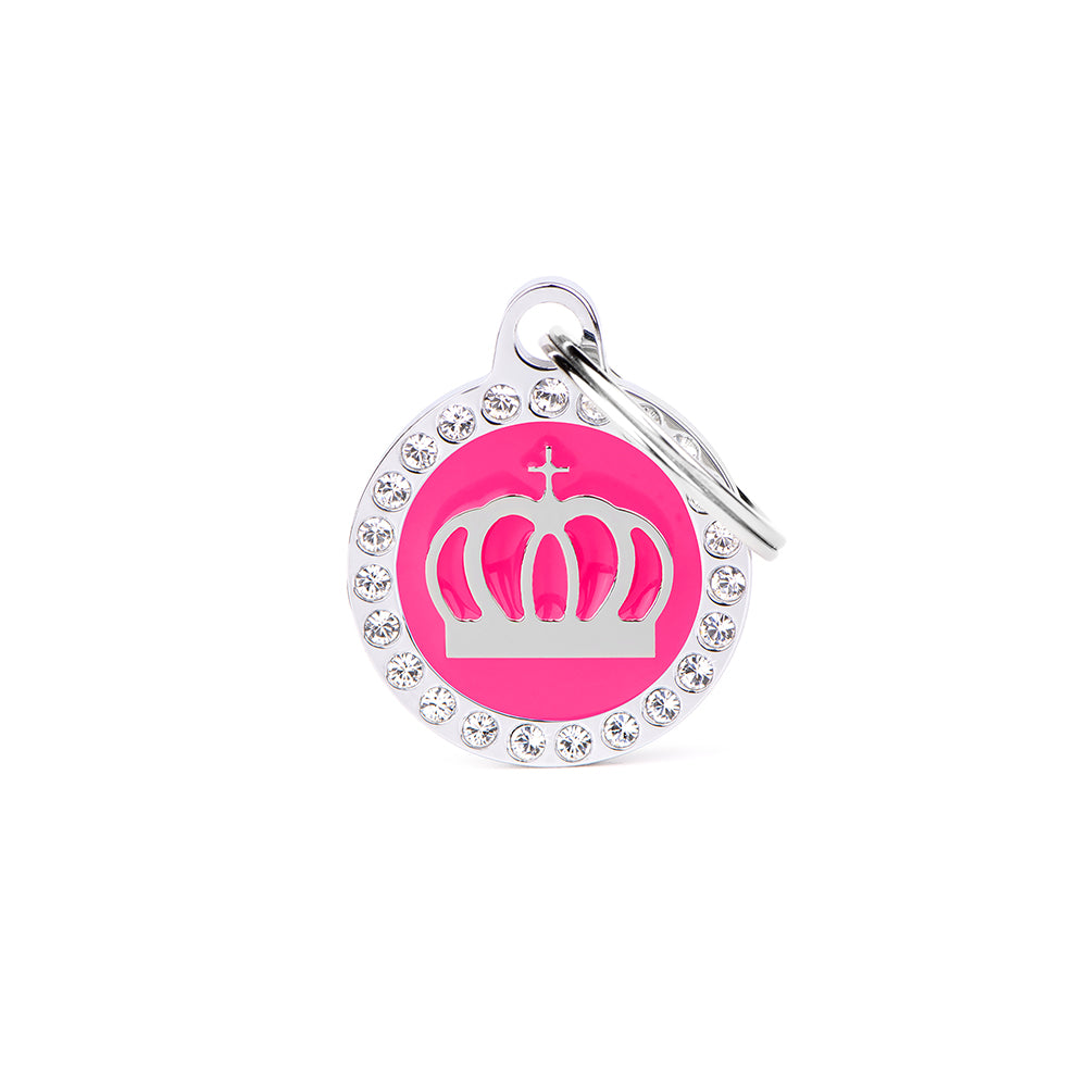 Médaille cercle couronne Glam - MyFamily