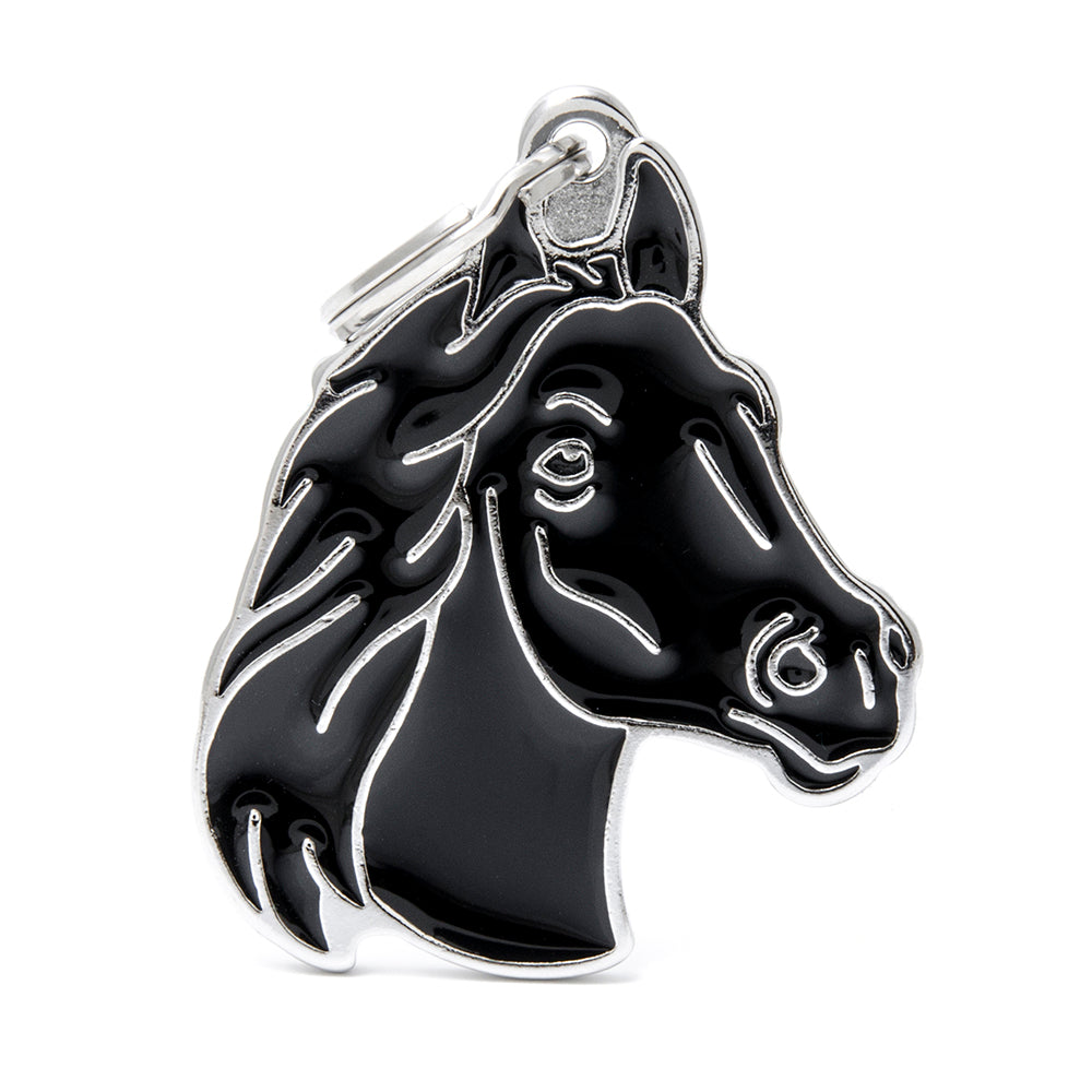 Médaille cheval noir
