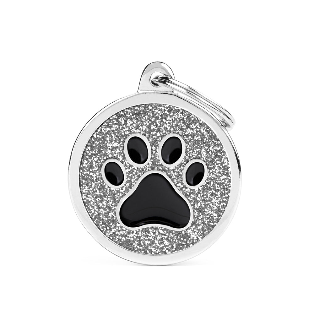 Médaille cercle patte pailleté - MyFamily