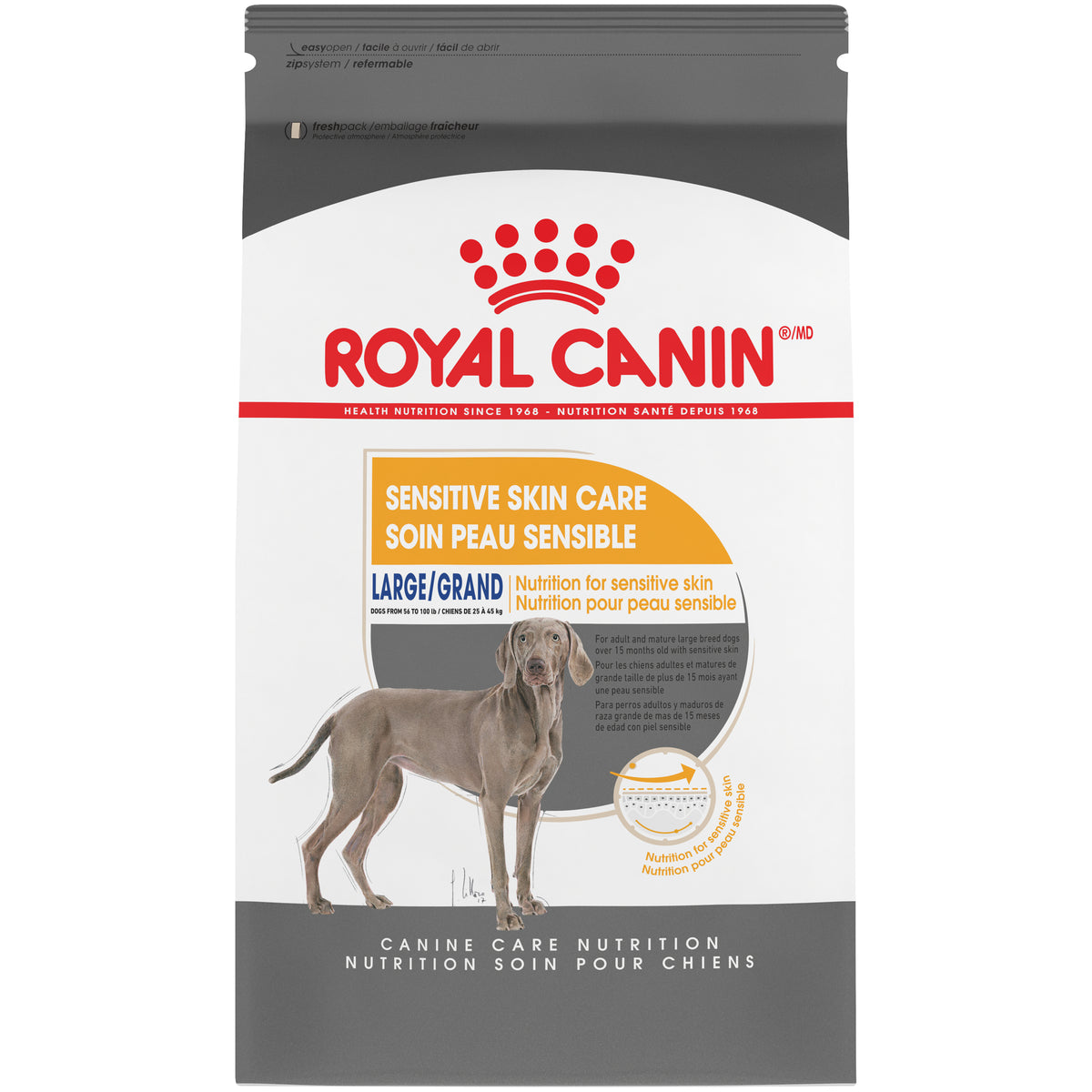 Grand soin peau sensible - nourriture sèche pour chien 13,6 kg