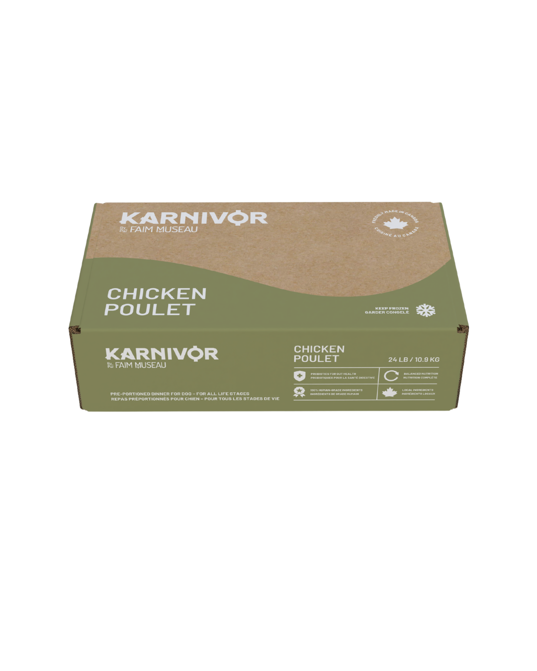 Nourriture crue au poulet pour chien - Karnivor