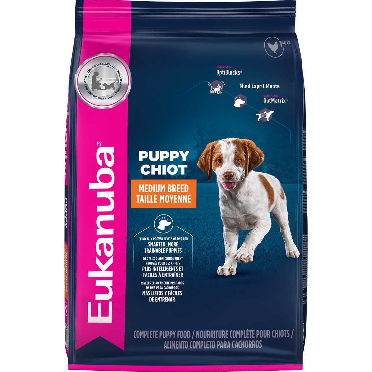 Moyenne race chiot - nourriture sèche pour chien 15 kg
