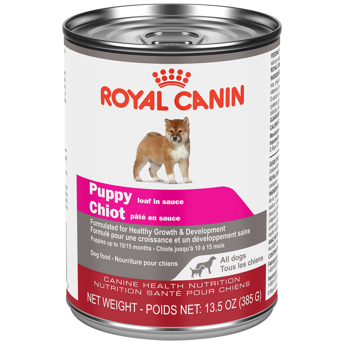 Chiot tous chiens pâté en sauce - nourriture humide pour chien 385 g