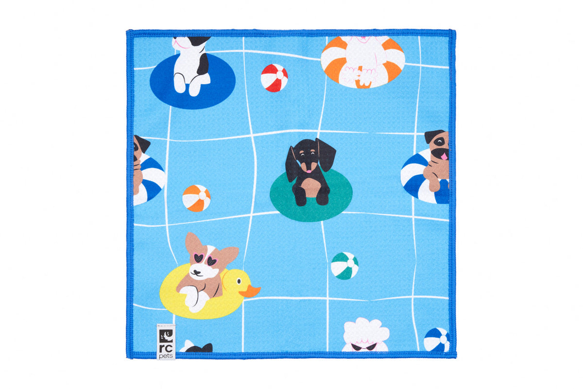 Serviette à séchage rapide Fête à la piscine