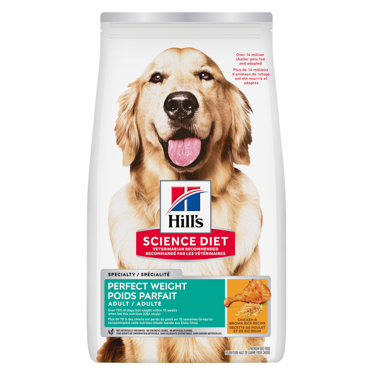 Poids parfait adulte poulet - nourriture sèche pour chien