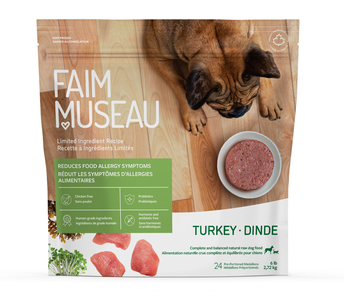 Simplement dinde - nourriture crue pour chien et chat