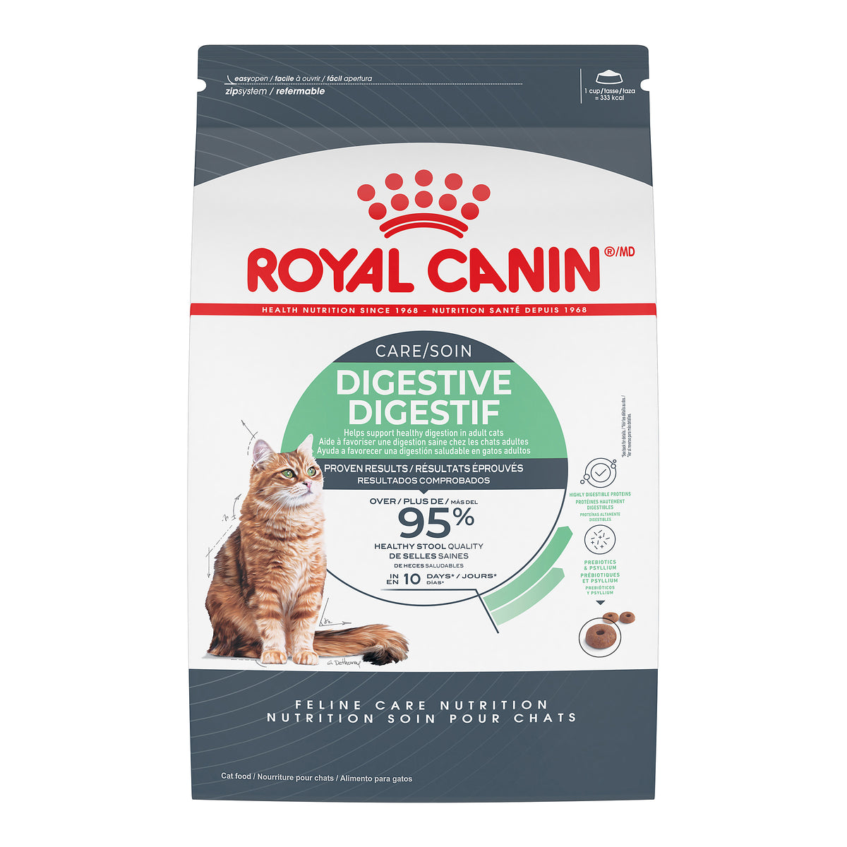 Soin digestif - nourriture sèche pour chat