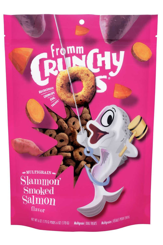 Crunchy O's Slammon saumon fumé - gâteries pour chien