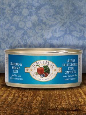 Four-Star pâté fruits de mer et crevettes - nourriture humide pour chat 156 g