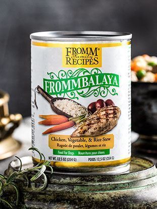 Frommbalaya ragoût poulet, légumes et riz - nourriture humide pour chien 354 g