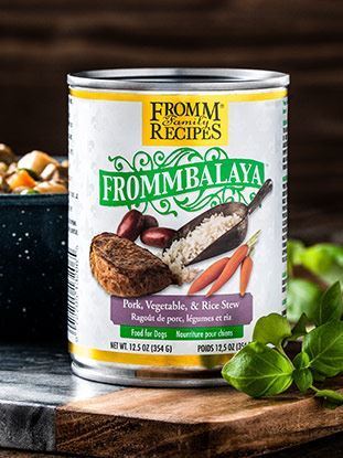 Frommbalaya ragoût porc, légumes et riz - nourriture humide pour chien 354 g