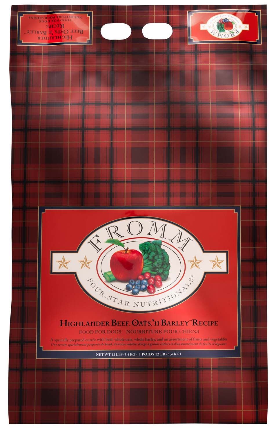 Four-Star Highlander bœuf, avoine et orge - nourriture sèche pour chien