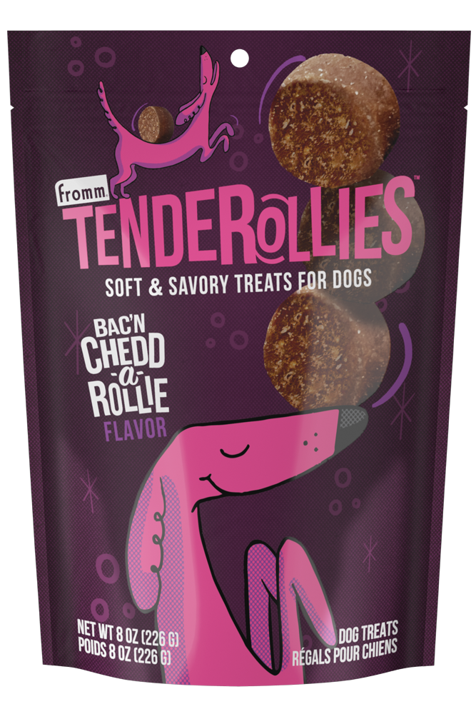 Gâteries Tenderollies au bacon et cheddar pour chien 227 g