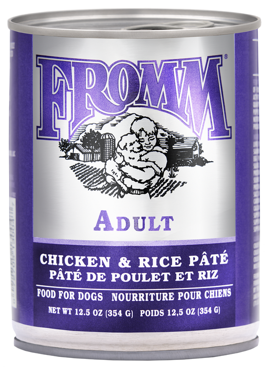 Classic pâté adulte poulet et riz - nourriture humide pour chien 354 g