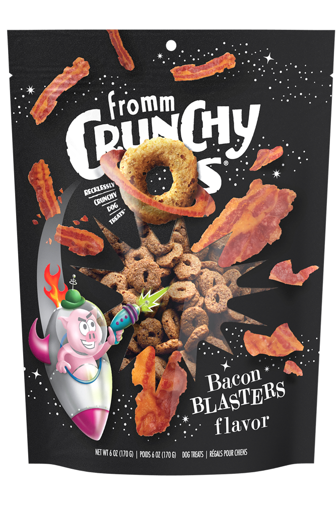 Crunchy O's Bacon Blasters bacon - gâteries pour chien