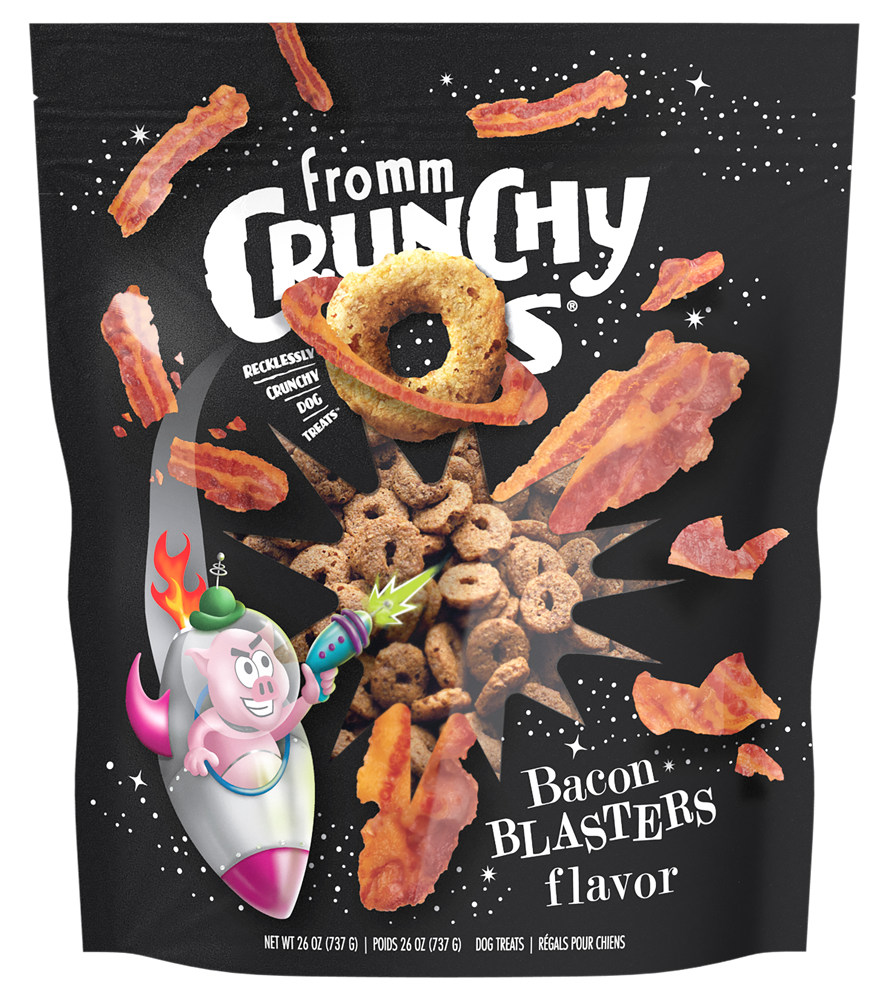 Crunchy O's Bacon Blasters bacon - gâteries pour chien