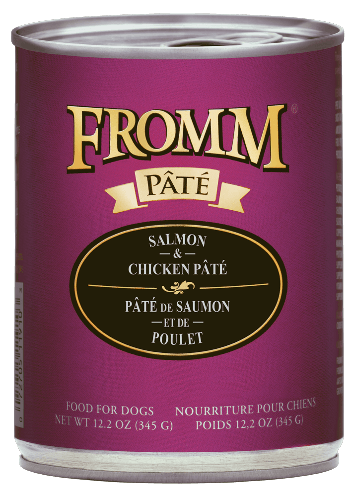 Pâté saumon et poulet - nourriture humide pour chien 346 g