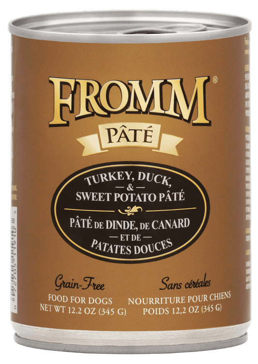Pâté dinde, canard et patates douces - nourriture humide pour chien 346 g