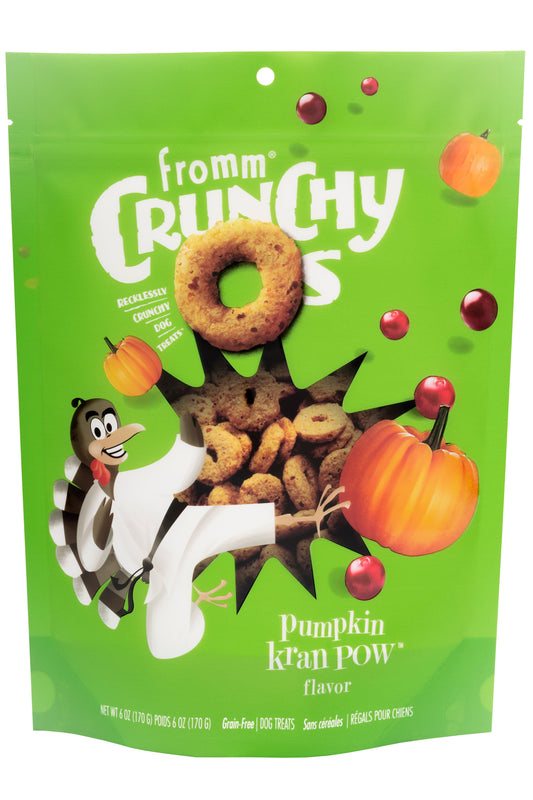 Crunchy O's Pumpkin Kran POW citrouille et canneberges - gâteries pour chien