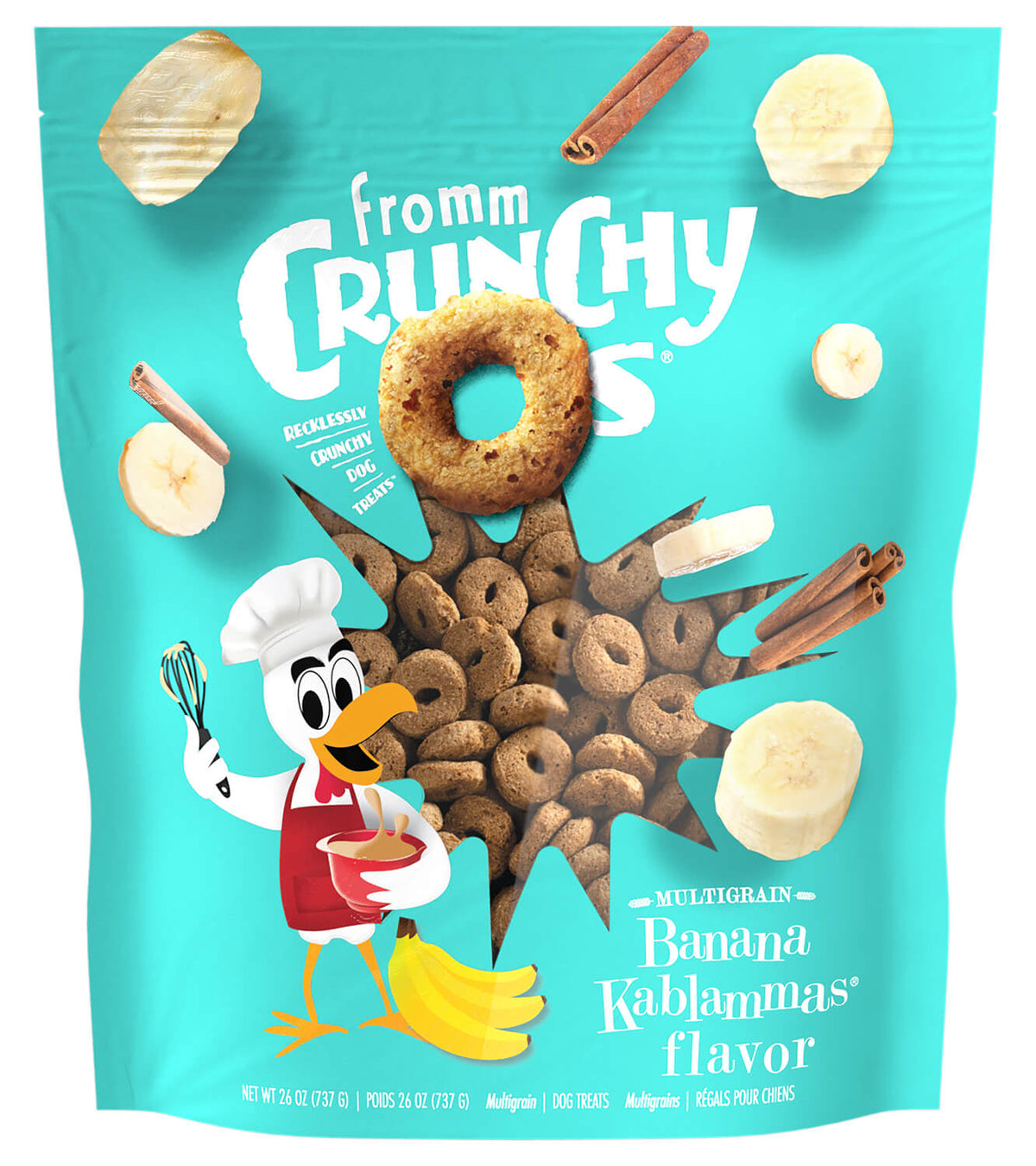 Crunchy O's Banana Kablammas banane - gâteries pour chien