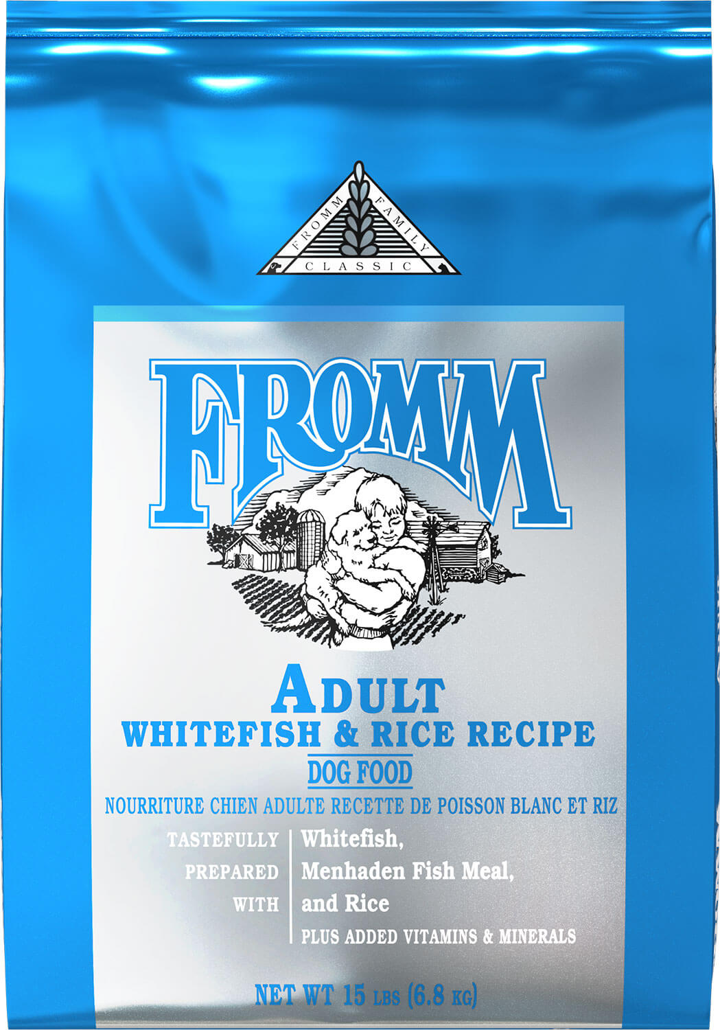 Classic adulte poisson blanc et riz - nourriture sèche pour chien