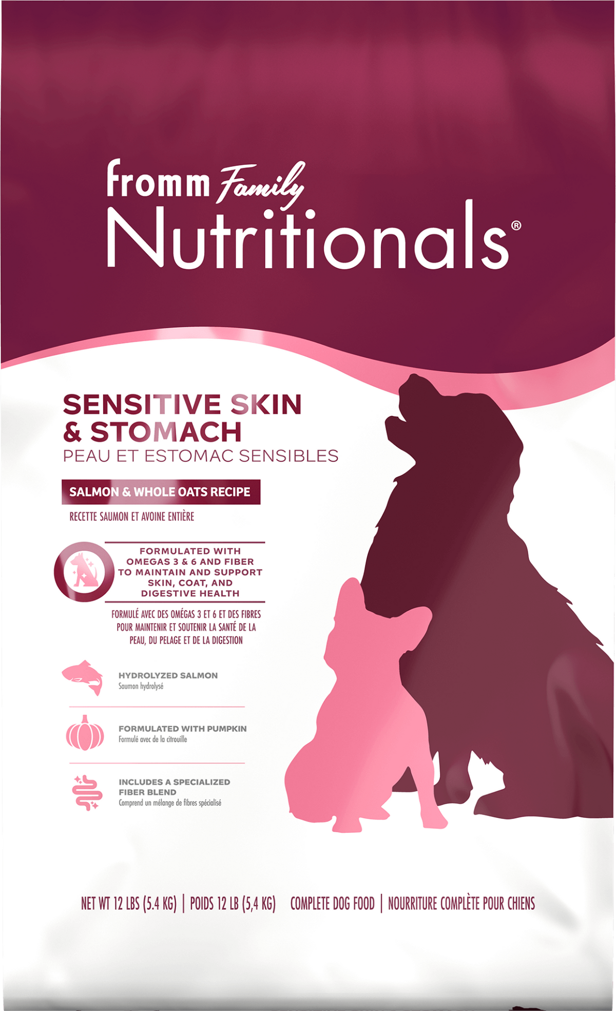 Nutritionals peau et estomac sensibles saumon et avoine entière - nourriture sèche pour chien