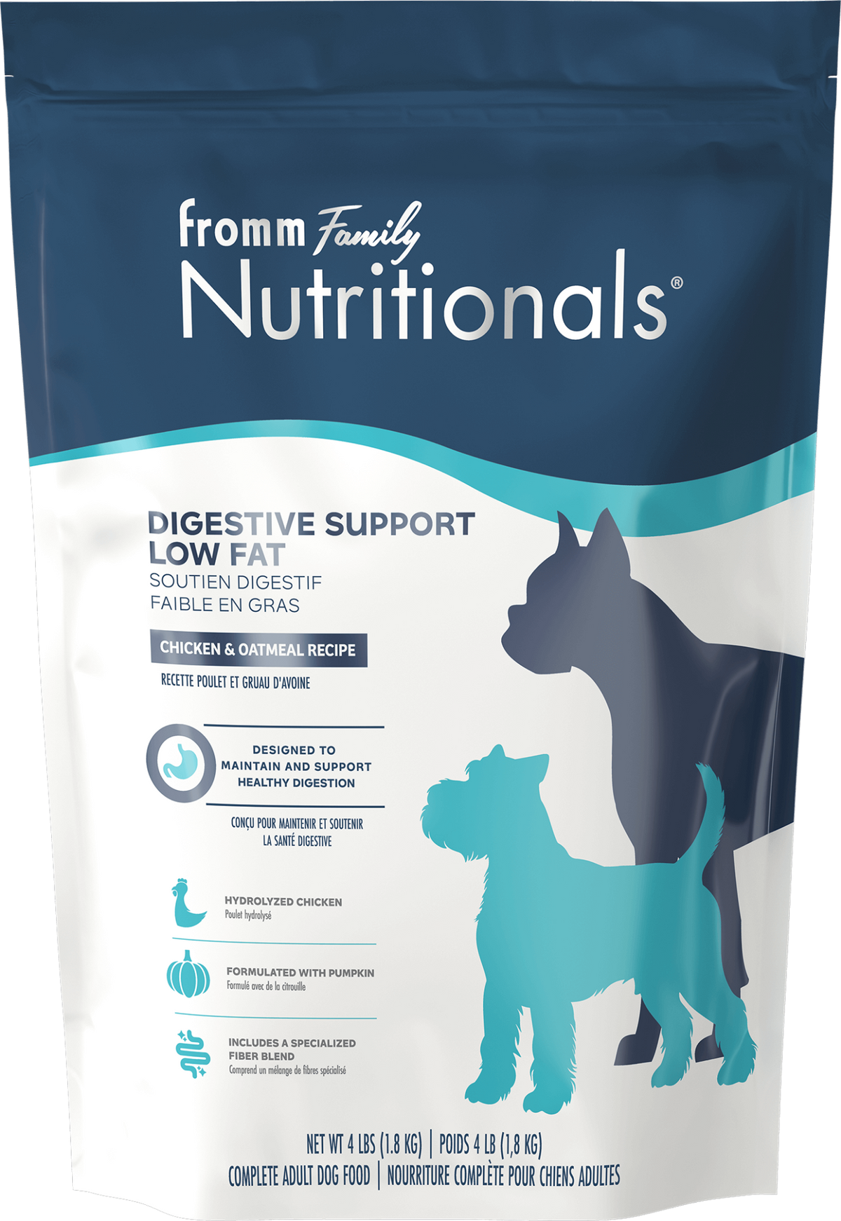 Nutritionals soutien digestif faible en gras poulet et gruau - nourriture sèche pour chien