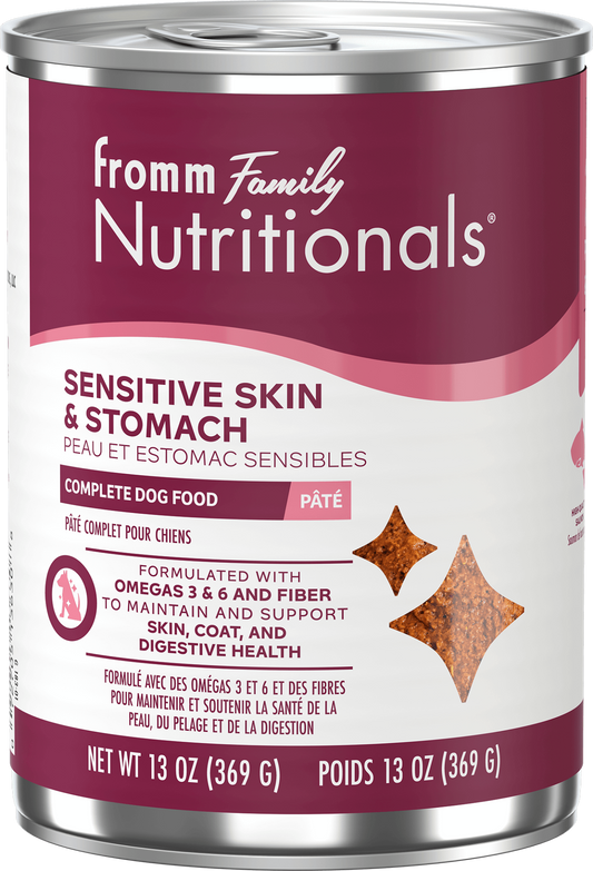 Nutritionals pâté peau et estomac sensibles - nourriture humide pour chien 369 g