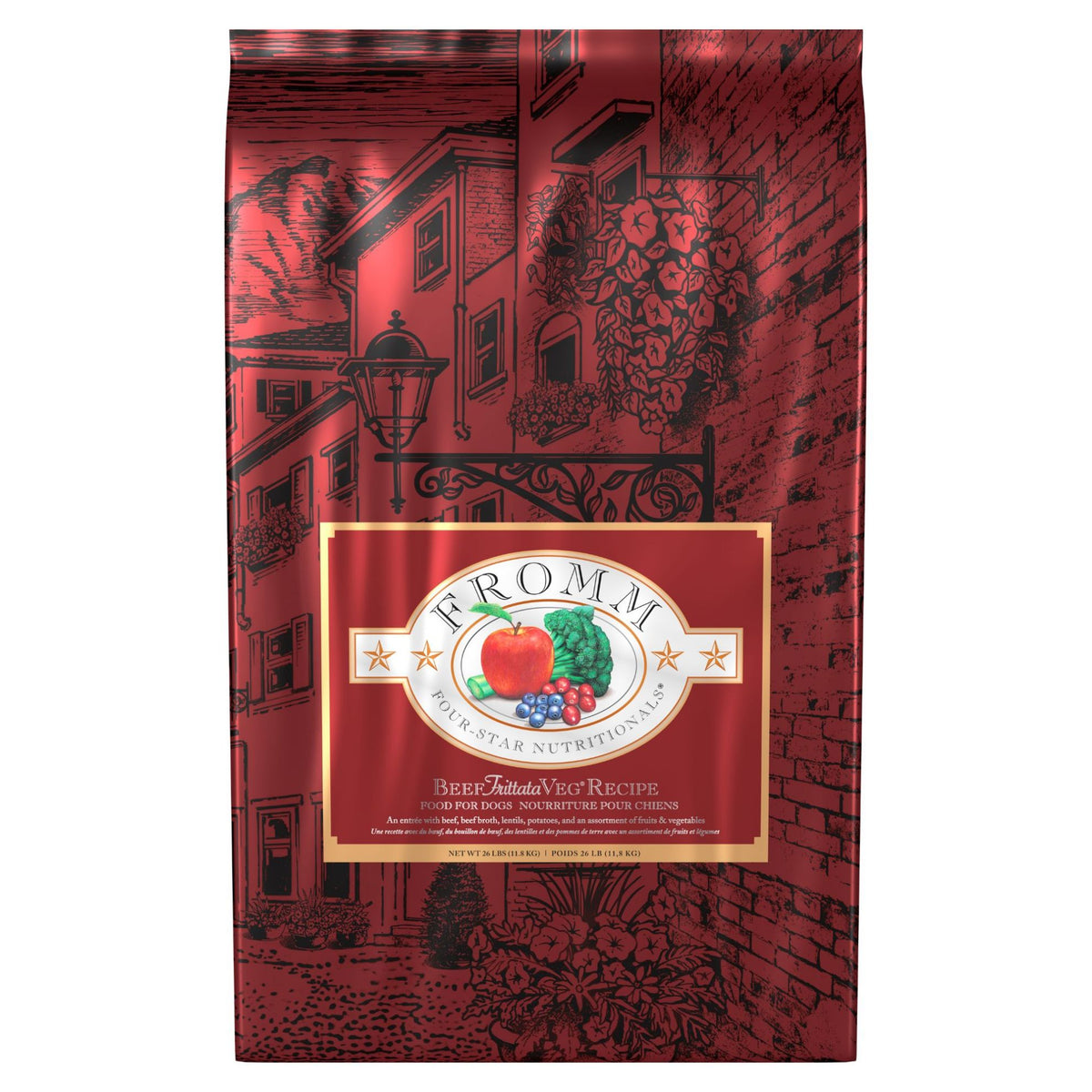 Four-Star bœuf Frittata Veg - nourriture sèche pour chien